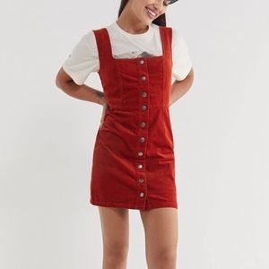 Corduroy button down mini dress size 4 never worn!